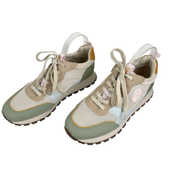 Sam and Libby Women's Randal Sneaker 11M  Bayleaf Green Lace Up Vegan Pastel - Picture 9 of 16